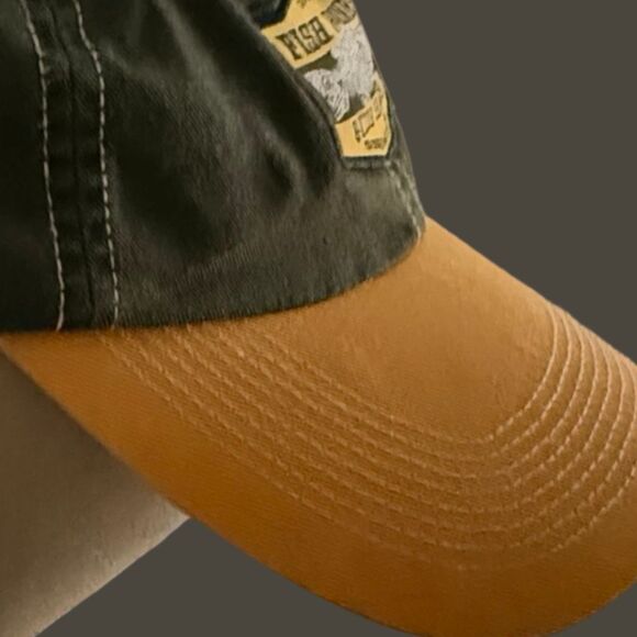 Point North Fish Bones Adjustable Back Hat Baseball Cap - Picture 3 of 9